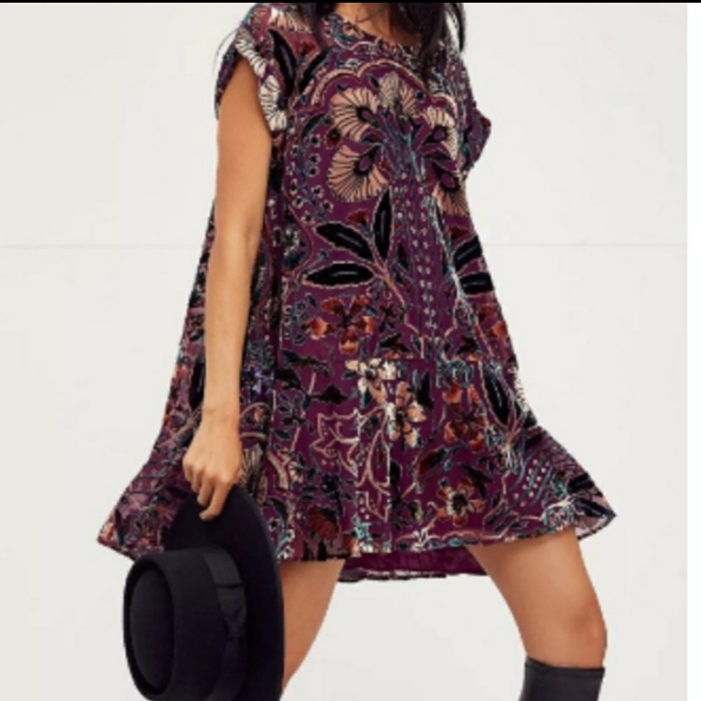 Strawberry Fields Velvet Dress BNWT